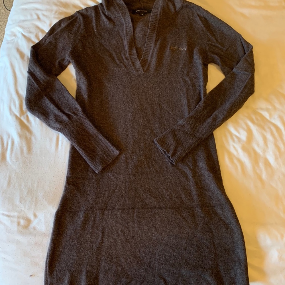 BCBG Hooded Tunic Sweater